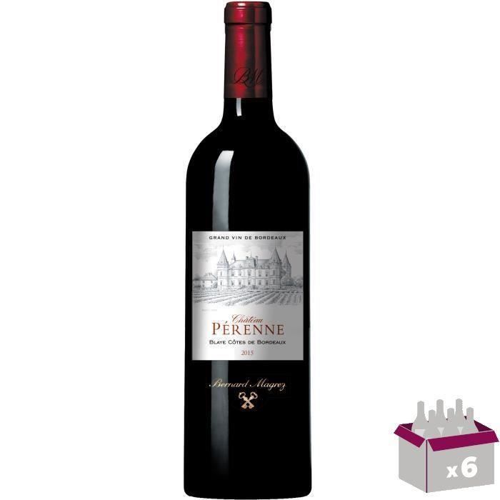 BERNARD MAGREZ Château Pérenne Blaye Côtes de Bordeaux - 2015 - Vin rouge - 75 cl x6