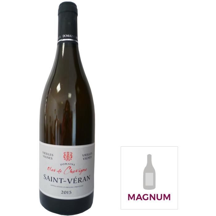 CLOS DE CHEVIGNE 2015 Saint Véran Vieilles Vignes - Vin de Bourgogne - Blanc - 1,5 L