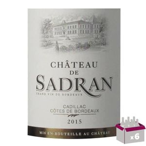 VIN ROUGE Château de Sadran 2015 Cadillac - Vin rouge de Bor