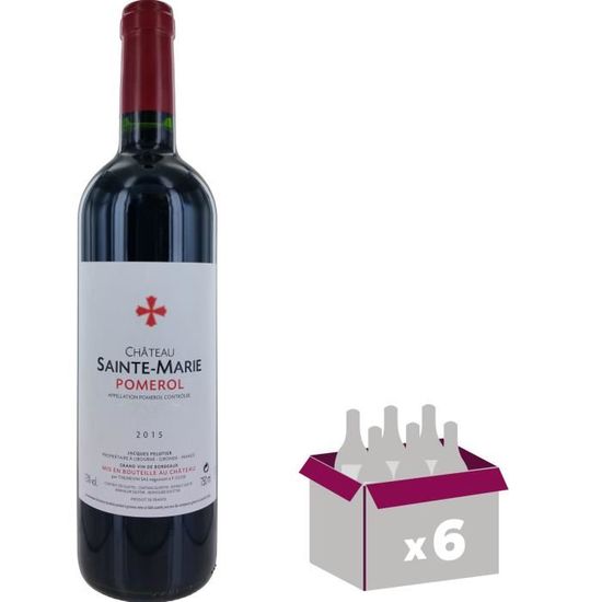 Château SainteMarie Pomerol Grand Vin de Bordeaux 2015 Vin rouge