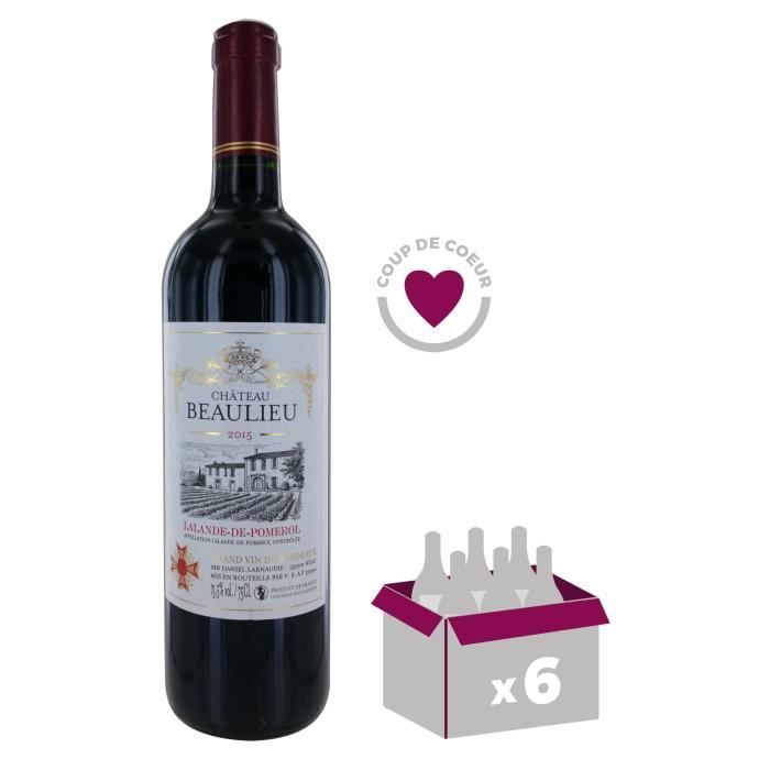 Château Beaulieu 2015 Lalande de Pomerol Vin Rouge de Bordeaux La cave Cdiscount Château Beaulieu 2015 Lalande de Pomerol Vin Rouge de Bordeaux La cave Cdiscount