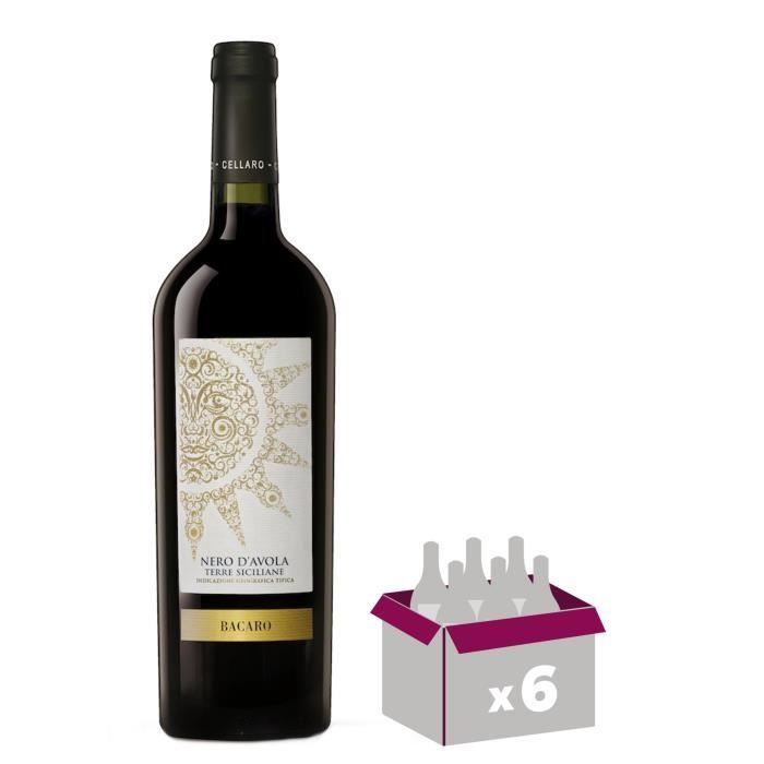 Terre Siciliane 2017 Bacaro Nero D Avola Vin D Italie Rouge 75 Cl Igt X 6 Achat Vente Vin Rouge Bacara Nero D Avola Rouge 2017 Cdiscount