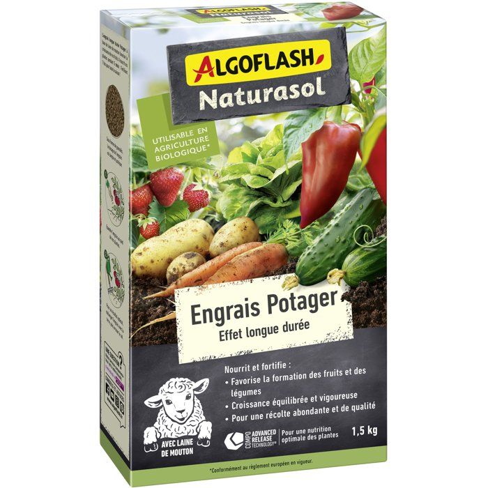 Engrais potager - ALGOFLASH NATURASOL - 15 kg - UAB