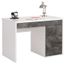 Matelpro Bureau Informatique Design Gris Ardoise Blanc Brillant