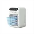 Mini Climatiseur Portable, Mini Refroidisseur par Évaporation Rechargeable, Ventilateur de Refroidissement Personnel pour Petite