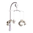 BABY NAT' Les luminescents - Mobile Musical Gris Taupe-0