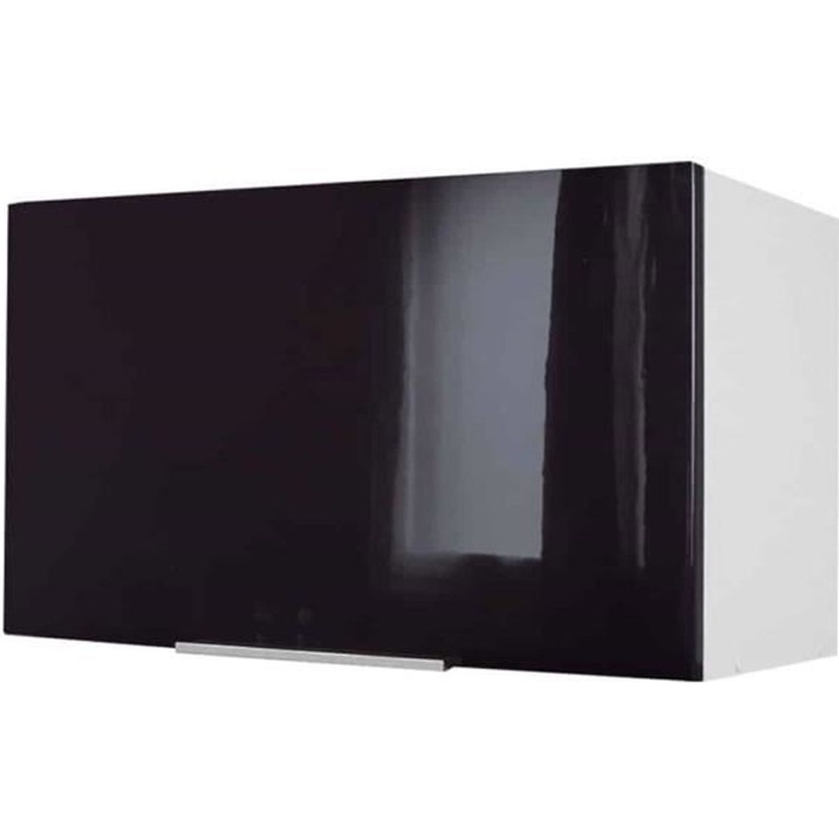 Meuble de cuisine haut sur hotte - 14cm - Noir - Élément séparé Meuble de cuisine haut sur hotte - 14cm - Noir - Élément séparé