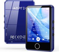 AGPTEK 64Go Lecteur MP3,Lecteur MP3 Bluetooth 5.3, 2.8 Pouces Écran Tactile Complet, Haut-Parleur Intégré, Qualité Sonore HiFi,