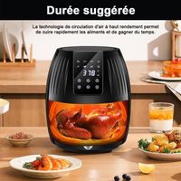 stanew new air fryer 5.5 litre 1400 watt home 8 great functions, no fumes, thermostat timer touch screen, comes with recipes