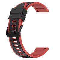 ( noir et rouge ) Bracelet de montre, Bracelet en silicone bicolore 20mm, pour Huawei Watch Gt 3, Watch 3, Watch 3 Pro