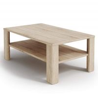 Table basse - Vicco - Sonoma - Chêne - Hexagonal - 100 x 60 cm