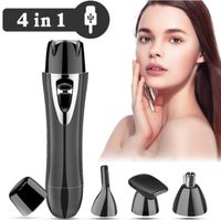 Rasoir électrique pour femme, tondeuse à cheveux pour visage, barbe, sourcils, moustache, bras, jambes, aisselles, bikini