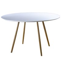 Table stockholm scandinave 120cm colori blanc