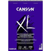 Bloc 'XL Fluid Mixed Media' 30 feuilles format A3 de Canson