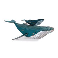 Puzzle 3D Baleine en Carton - JANOD - Moins de 100 pièces - Animaux - Mixte
