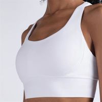 Débardeur de sport Femme - Nouvelle collection Fitness antichoc sans couture - Blanc HY™