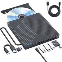 Graveur Lecteur de DVD externe USB 3.0 type C OHPA T069 haute vitesse Lecteur de CD-DVD-RW Disqueur-graveur de disque