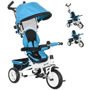 Tricycle 5 En 1 évolutif - 18 Mois à 5 Ans, Roues Lumineuses, Poussée Réglable, Sécurité Renforcée - 1
