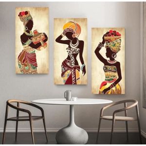 Tableau Toile ARTTOR - 70x50cm - Femmes Africaines - Graphisme - Décoration Murale