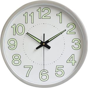 HORLOGE - PENDULE Pendules Murales Lumineuse, 30.5cm Ronde Horloge M