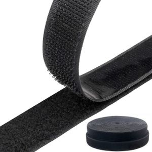 Bande Auto-Adhésive avec Envers adhésif Ultra-Puissant ZYNERY 50 Pièces Bande Velcro Autocollant Double Face Scratch Autocollant Double Face