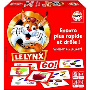 JEU SOCIÉTÉ - PLATEAU Jeu de cartes Le Lynx - EDUCA - Rouge - Dessins an