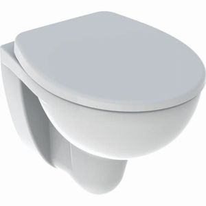 WC - TOILETTES Pack WC suspendu à fond creux Bastia compact Rimfree avec abattant - GEBERIT - 501.894.00.1