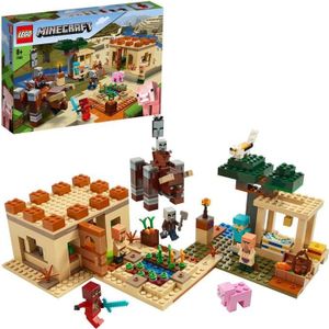 ASSEMBLAGE CONSTRUCTION LEGO® Minecraft 21160 L’Attaque des Illageois, Jeu de Construction, avec Accessoire Épée