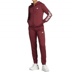 SURVÊTEMENT Survêtement Femme Adidas Linear Rouge - Manches Longues - Multisport Indoor - Respirant