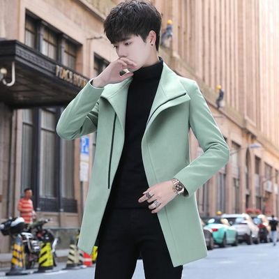 Manteau laine vert homme top