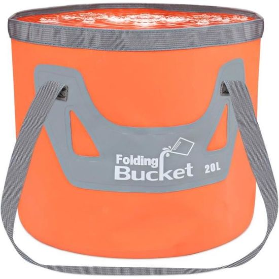 Outillage de camping,Seau Portable pliable de,sac de stockage d'eau