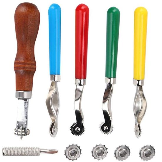 Lot De 3 Roulettes De Traçage Couture - Outils De Marquage Pour Tissu, Cuir Et Papier