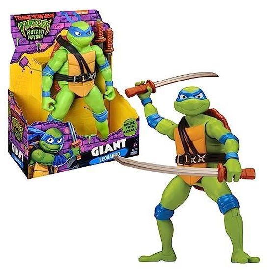 Leonardo Ninja Turtles Mutant Mayhem 30 cm avec Katanas de Combat Leonardo Ninja Turtles Mutant Mayhem 30 cm avec Katanas de Combat