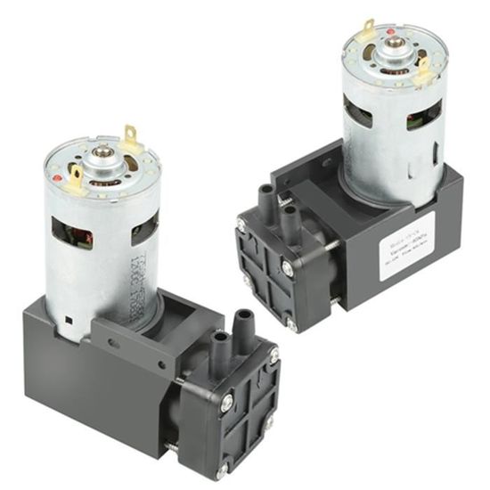 Mini Pompe à Vide Sans Huile 12V - Pression -85 KPa, Débit 40L/min - Pour Emballage, Laboratoire, Médical