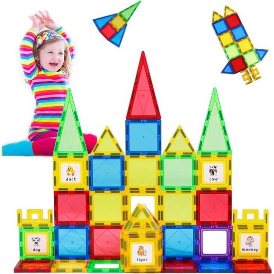 Acheter NAETANY Construction Magnetique Enfant 122 Pièces Blocs de Magnétiques Enfants Educatif Jeux Cadeaux pour à Partir 3+ an ? Comparer chez Acheter NAETANY Construction Magnetique Enfant 122 Pièces Blocs de Magnétiques Enfants Educatif Jeux Cadeaux pour à Partir 3+ an ? Comparer chez