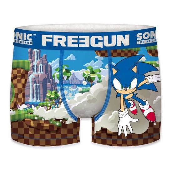 FREEGUN Sonic The Hedgehog Boxer pour homme avec imprimes de Sonic the Hedgehog Multicolor Cdiscount Pret a Porter