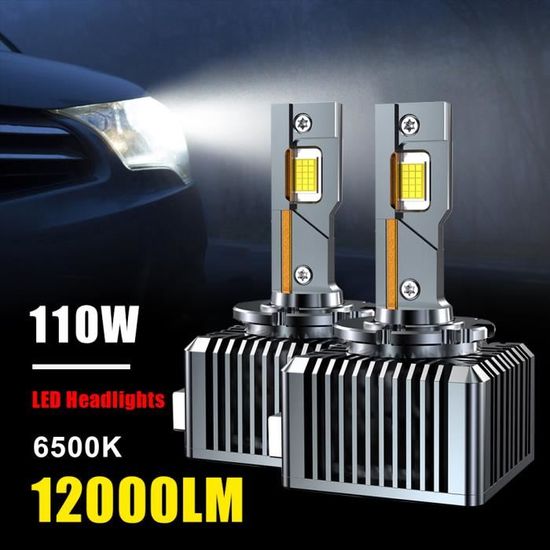 Ampoule D1S LED, 6000K 110W Blanc Xénon Extrêmement Lumineux, 100% Canbus  Replance Ampoules Xénon - 2 Lampes - Cdiscount Auto