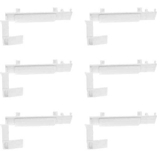 12 Supports De Serrage Pour Stores Plissés - Fixation Sans Perçage En PVC Blanc | Zimoer (3,0 X 1,8 X 2,0 Cm)