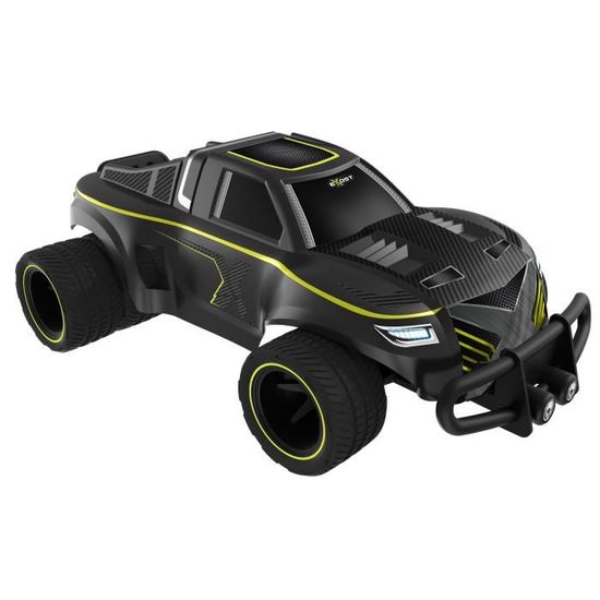 EXOST Voiture T l command e Noire Mat et Jaune Flash Echelle 1