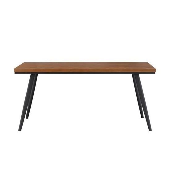 Table à manger - Acier + Bois - 160 x 80 x 74 cm