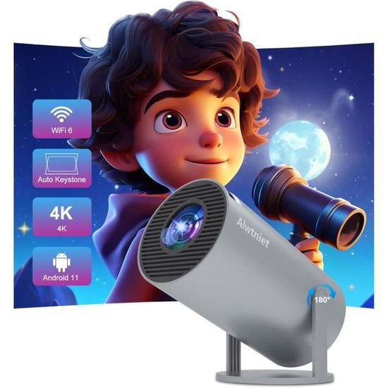 Foco elétrico] Projetor de correção Keystone HY350 pro, 4K 1080P FHD