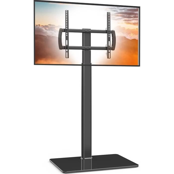 Support TV Universel Amovible 30-70 Pouces - Pieds Réglables 3 Hauteurs Jusqu'à 35kg, Base Stable Pour TV LED LCD