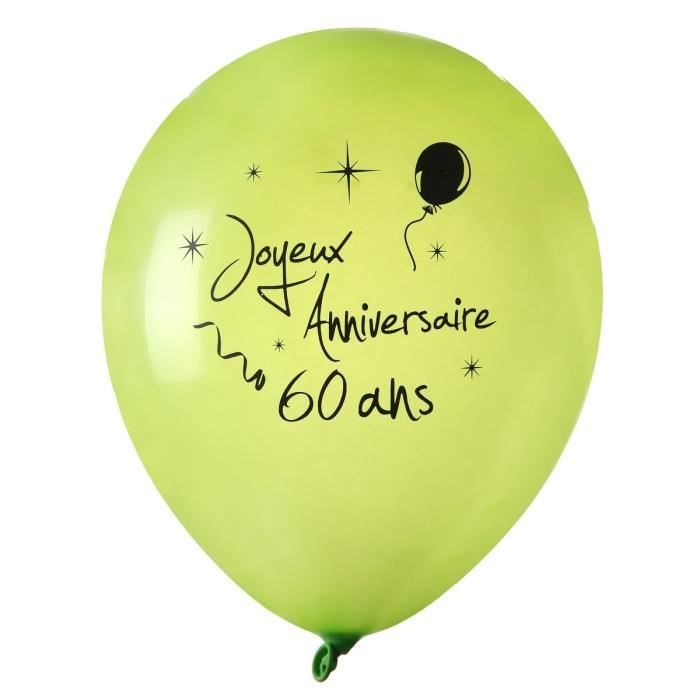 Santex Ballon Joyeux Anniversaire 60 Ans Cdiscount Beaux Arts Et Loisirs Creatifs
