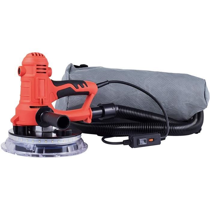 Ponceuse Girafe Murale Et Plafond 880W - Aspirateur Intégré - Poignée Télescopique - 5 Vitesses (1000-2100 Tr/min) - Pour Placo, Plâtre, Enduits - 13