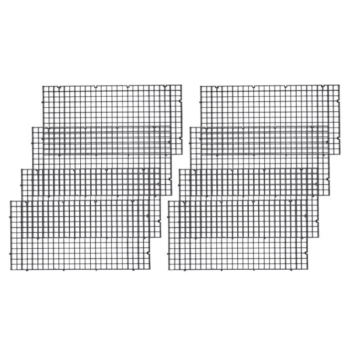 8pcs grille de filtre en plastique durable panneau de séparation de de patition pour aquarium FILET DE PECHE