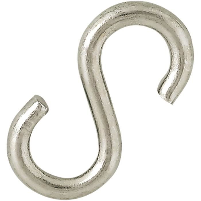 CHAPUIS - Blister de 4 Esses acier zingué Ø4mm ouv.6mm