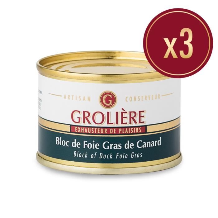 3 Blocs de Foie Gras de Canard 65 g