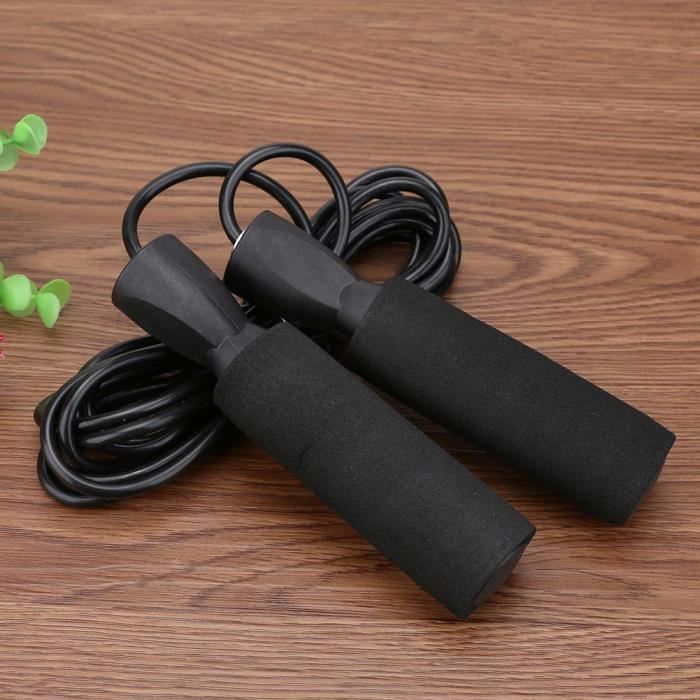 3 couleurs portant sauter corde corde vitesse Fitness aérobie saut équipement d'exercice réglable bo - Modèle: Black - HSJSTSA04738