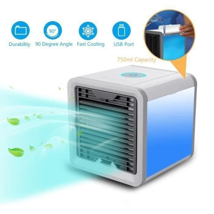 Mini Ventilateur de Climatiseur Portable Appareil de Conditionnement d'air pour Maison Bureau Vent Frais de Dispositif a744