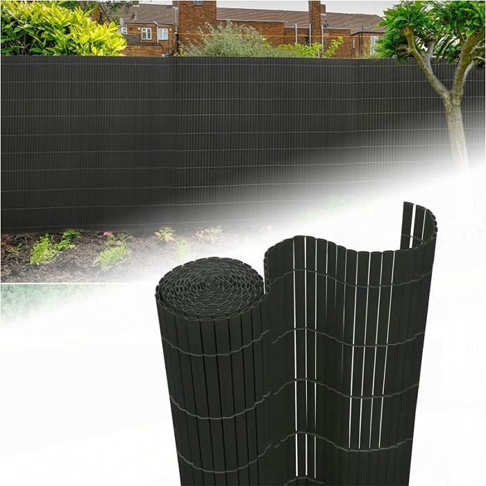 TAPIS D'EXTERIEUR - TAPIS DE JARDIN Aufun Brise-vue en PVC 180 x 500 cm – Clôture brise-vue anthracite brise-vent pour jar107